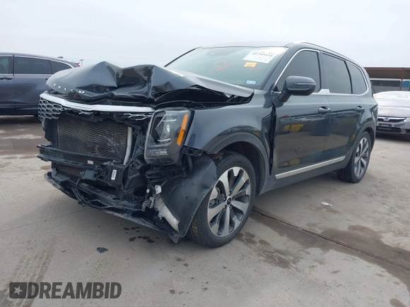 2020 Kia Telluride EX with VIN 5XYP34HC1LG056281, listed as a IAAI auction lot 41745434 with 117,590 mi miles and . Bid and sale history available at DreamBid. Image 2.