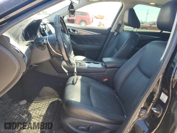 2015 Infiniti Q50 Premium with VIN JN1BV7AR9FM394070, listed as a Copart auction lot 57358335 with 71,982 mi miles and Salvage title. Bid and sale history available at DreamBid. Image 7.