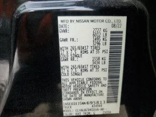 2022 Nissan Frontier SV with VIN 1N6ED1EJ5NN695813, listed as a Copart auction lot 50844895 with 58,861 mi miles and Salvage Title. Bid and sale history available at carsss.com. Image 15.