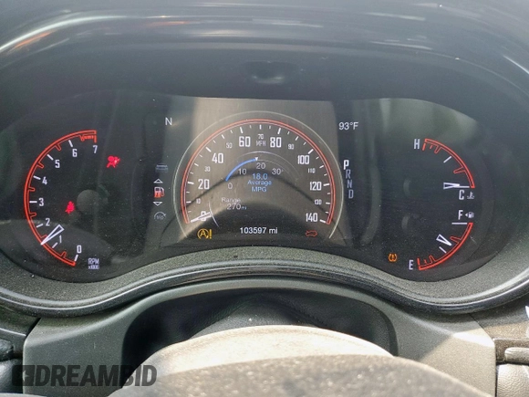 2021 Dodge Durango GT with VIN 1C4RDHDG2MC572998, listed as a Copart auction lot 58017265 with 103,597 mi miles and Salvage title. Bid and sale history available at DreamBid. Image 9.