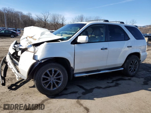 2006 Acura MDX Touring with VIN 2HNYD18656H548077, listed as a Copart auction lot 47431605 with 0 mi miles and Salvage Title. Bid and sale history available at carsss.com. Image 1.