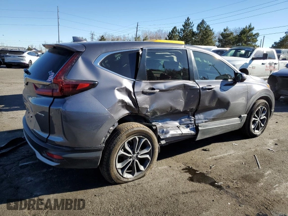 2020 Honda CR-V EX-L with VIN 5J6RW2H8XLA010104, listed as a Copart auction lot 88799915 with 41,133 mi miles and Salvage Title. Bid and sale history available at carsss.com. Image 3.