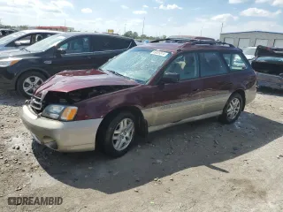 2000 Subaru Legacy Wagon Outback w/GB Equip with VIN 4S3BH6750Y7607928, listed as a Copart auction lot 69855814 with 168,226 mi miles and Salvage Title. Bid and sale history available at carsss.com. Image 1.