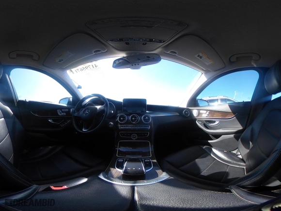 2015 Mercedes-Benz C-Class C 300 with VIN 55SWF4JB7FU049897, listed as a IAAI auction lot 41795671 with 137,194 mi miles. Bid and sale history available at carsss.com. Image 18.