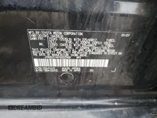 2007 Toyota RAV4 Limited with VIN JTMZD31V476033968, listed as a Copart auction lot 58858115 with 192,282 mi miles and Salvage title. Bid and sale history available at DreamBid. Image 13.