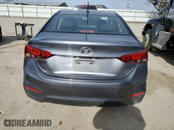 2020 Hyundai Accent SE with VIN 3KPC24A64LE107081, listed as a Copart auction lot 44814583 with 0 mi miles. Bid and sale history available at carsss.com. Image 6.