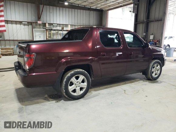 2013 Honda Ridgeline RTL with VIN 5FPYK1F59DB018582, listed as a Copart auction lot 61022245 with 126,892 mi miles and Salvage title. Bid and sale history available at DreamBid. Image 3.