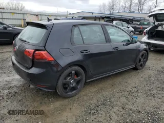 2016 Volkswagen Golf GTI SE with VIN 3VW5T7AU4GM009845, listed as a Copart auction lot 48909785 with 87,379 mi miles and Salvage Title. Bid and sale history available at carsss.com. Image 3.