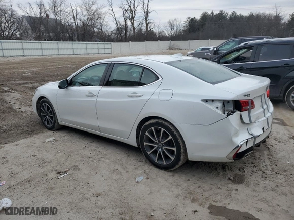 2018 Acura TLX with VIN 19UUB2F33JA010625, listed as a Copart auction lot 47128555 with 57,208 mi miles and Clean Title. Bid and sale history available at carsss.com. Image 2.