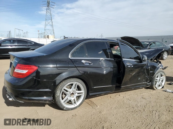 2012 Mercedes-Benz C 350 Sport with VIN WDDGF5HB3CR221064, listed as a Copart auction lot 86373104 with 187,938 mi miles and Salvage Title. Bid and sale history available at DreamBid. Image 3.