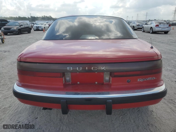 1989 Buick Reatta with VIN 1G4EC11CXKB901407, listed as a Copart auction lot 58311054 with 0 mi miles and Salvage Title. Bid and sale history available at carsss.com. Image 6.