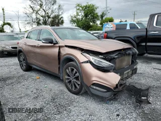 2018 Infiniti QX30 Premium with VIN SJKCH5CR7JA041151, listed as a Copart auction lot 65256585 with 129,102 mi miles and Salvage title. Bid and sale history available at DreamBid. Image 4.