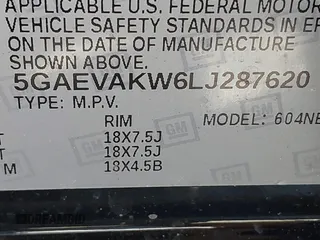 2020 Buick Enclave Essence with VIN 5GAEVAKW6LJ287620, listed as a IAAI auction lot 42037438 with 71,334 mi miles. Bid and sale history available at carsss.com. Image 9.