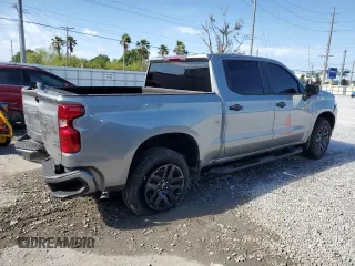 2024 Chevrolet Silverado 1500 Custom with VIN 1GCPABEK9RZ104464, listed as a Copart auction lot 51082665 with 23,287 mi miles and Non Repairable. Bid and sale history available at DreamBid. Image 3.