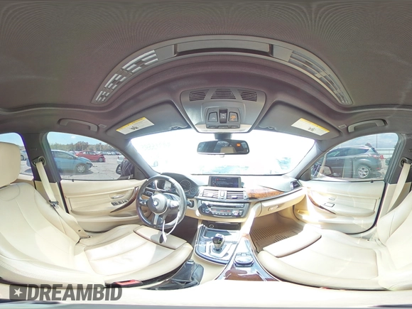 2014 BMW 3 Series 320i xDrive with VIN WBA3C3C53EK200375, listed as a Copart auction lot 59915595 with 104,320 mi miles and Salvage title. Bid and sale history available at DreamBid. Image 14.