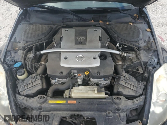 2008 Nissan 350Z Touring z VIN JN1BZ34E58M751270, wystawiony jako Copart lot #72465074 z przebiegiem 86 559 mil mil oraz Czysty tytuł • Clean title. Historia ofert i sprzedaży dostępna na DreamBid. Obrazek 11.