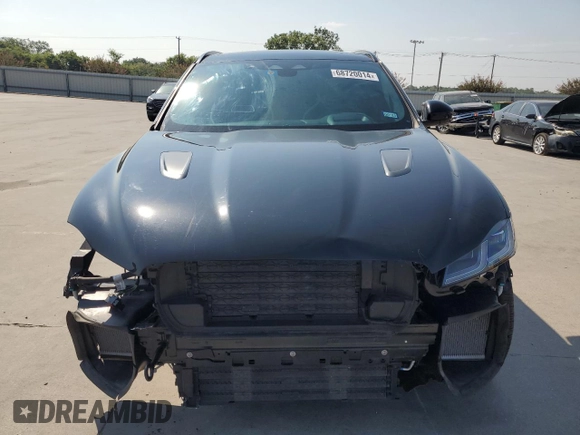 2023 Jaguar F-Pace SVR with VIN SADCZ2EE4PA711647, listed as a Copart auction lot 68720014 with 12,012 mi miles and Clean Title. Bid and sale history available at DreamBid. Image 5.