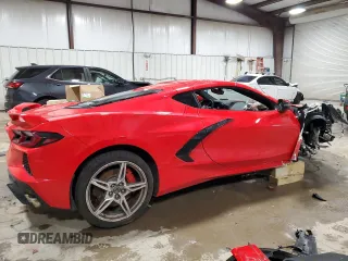 2020 Chevrolet Corvette 2LT with VIN 1G1Y72D41L5119344, listed as a Copart auction lot 55598304 with 0 mi miles and Salvage Title. Bid and sale history available at carsss.com. Image 3.