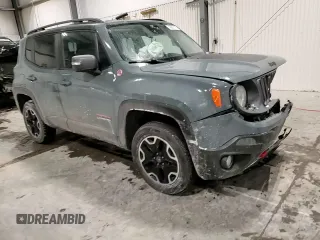 2016 Jeep Renegade Trailhawk with VIN ZACCJBCT2GPC61761, listed as a Copart auction lot 45637815 with 100,055 mi miles and Salvage title. Bid and sale history available at DreamBid. Image 10.
