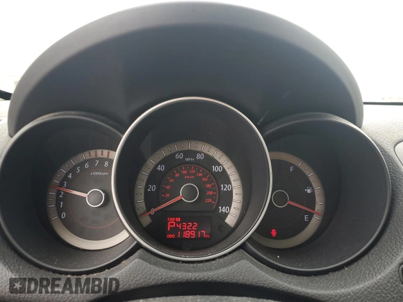 2011 Kia Forte EX with VIN KNAFU4A27B5358947, listed as a Copart auction lot 68000984 with 118,917 mi miles and Salvage Title. Bid and sale history available at carsss.com. Image 9.