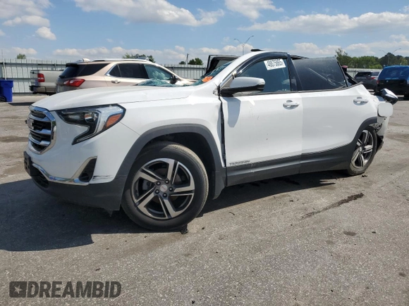 2019 GMC Terrain SLT with VIN 3GKALPEV0KL180390, listed as a Copart auction lot 48875865 with 64,602 mi miles and Salvage Title. Bid and sale history available at carsss.com. Image 1.