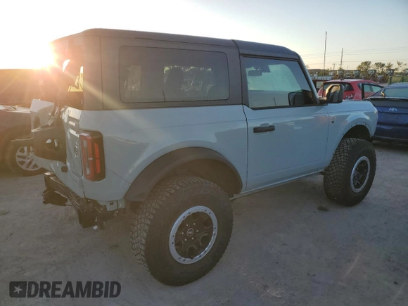 2023 Ford Bronco with VIN 1FMDE5CH2PLA83632, listed as a Copart auction lot 73274023 with 16,260 mi miles. Bid and sale history available at carsss.com. Image 3.