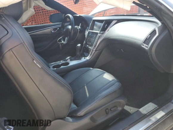 2018 Infiniti Q60 Luxe with VIN JN1EV7EKXJM340831, listed as a Copart auction lot 57178455 with 99,445 mi miles and Salvage title. Bid and sale history available at DreamBid. Image 8.