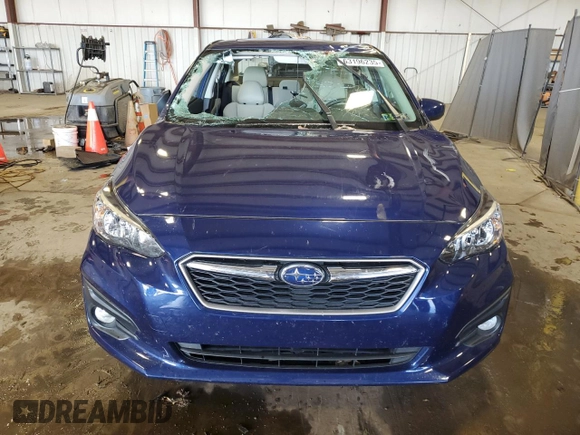 2018 Subaru Impreza Premium with VIN 4S3GKAB65J3621850, listed as a Copart auction lot 63196235 with 50,973 mi miles and Salvage title. Bid and sale history available at DreamBid. Image 5.