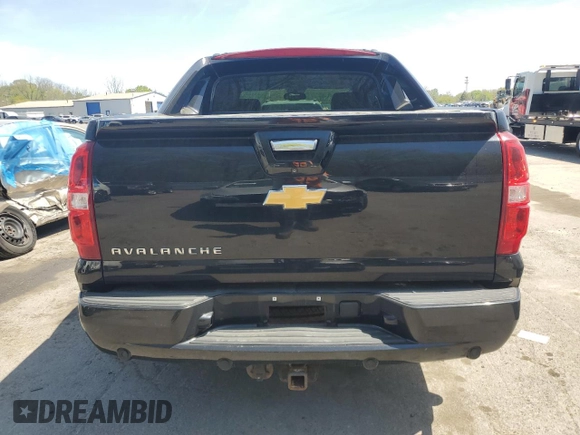 2013 Chevrolet Avalanche LTZ with VIN 3GNTKGE76DG223917, listed as a Copart auction lot 54207885 with 134,269 mi miles and Salvage title. Bid and sale history available at DreamBid. Image 6.