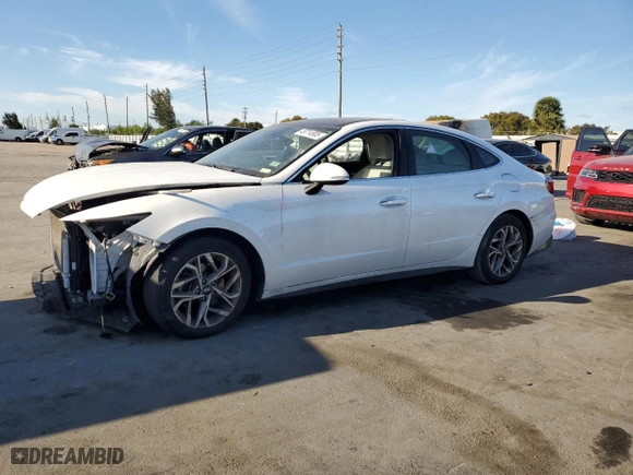 2021 Hyundai Sonata SEL with VIN KMHL14JA6MA153051, listed as a Copart auction lot 49714905 with 59,558 mi miles and Non Repairable. Bid and sale history available at carsss.com. Image 1.
