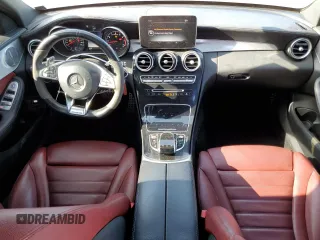 2018 Mercedes-Benz C 43 AMG with VIN 55SWF6EB9JU240378, listed as a Copart auction lot 82298494 with 79,513 mi miles and Salvage Title. Bid and sale history available at carsss.com. Image 8.