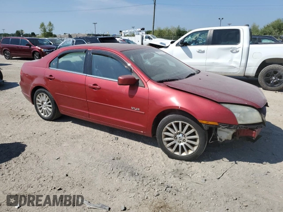 2008 Mercury Milan Premier with VIN 3MEHM08Z48R656075, listed as a Copart auction lot 69383504 with 247,590 mi miles and Salvage Title. Bid and sale history available at carsss.com. Image 4.