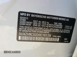 2013 BMW X5 xDrive50i z VIN 5UXZV8C52D0C16129, wystawiony jako Copart lot #47967905 z przebiegiem 111 011 mil mil oraz Szkoda całkowita • Salvage title. Historia ofert i sprzedaży dostępna na DreamBid. Obrazek 12.