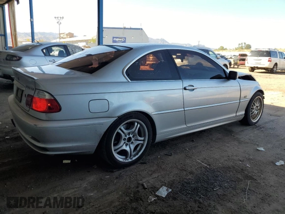 2002 BMW 3 Series 330Ci with VIN WBABN53412JU26649, listed as a Copart auction lot 72139944 with 214,534 mi miles and Salvage Title. Bid and sale history available at DreamBid. Image 3.