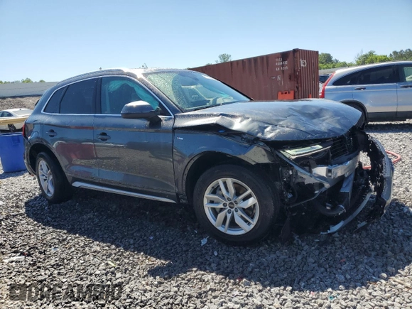 2023 Audi Q5 S line Premium with VIN WA1GAAFY4P2124408, listed as a Copart auction lot 57766075 with 14,286 mi miles and Salvage title. Bid and sale history available at DreamBid. Image 4.