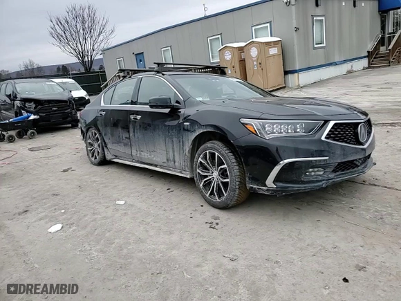 2018 Acura RLX Sport Hybrid w/Advance Pkg with VIN JH4KC2F98JC000408, listed as a Copart auction lot 44010815 with 94,536 mi miles and Salvage Title. Bid and sale history available at carsss.com. Image 10.