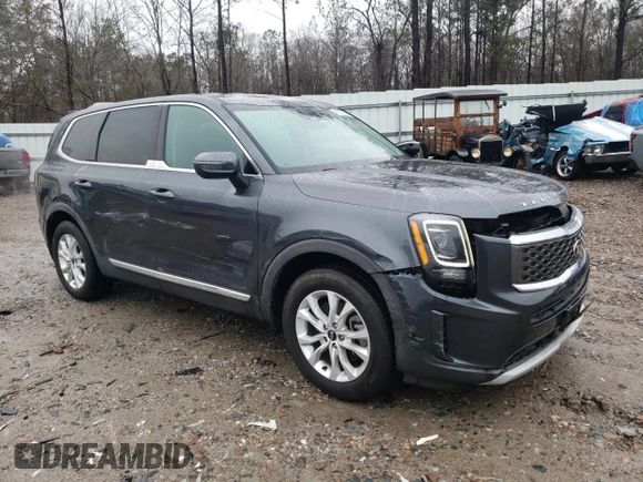 2020 Kia Telluride LX with VIN 5XYP24HC5LG043570, listed as a Copart auction lot 45135135 with 69,634 mi miles and Salvage Title. Bid and sale history available at carsss.com. Image 4.