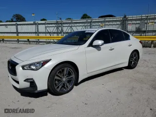2021 Infiniti Q50 3.0t SIGNATURE EDITION with VIN JN1EV7CP5MM705743, listed as a Copart auction lot 49934625 with 68074 miles and Non Repairable. Bid and sale history available at carsss.com. Image 1.