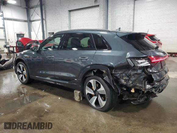 2022 Audi e-tron Premium Plus with VIN WA1LAAGE2NB009791, listed as a Copart auction lot 83365324 with 23,763 mi miles and Salvage title. Bid and sale history available at DreamBid. Image 2.