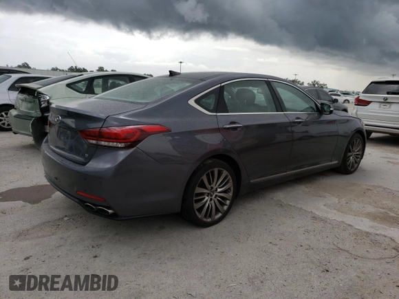 2015 Hyundai Genesis 5.0L with VIN KMHGN4JFXFU070032, listed as a Copart auction lot 68351644 with 132,828 mi miles and Non Repairable. Bid and sale history available at carsss.com. Image 3.