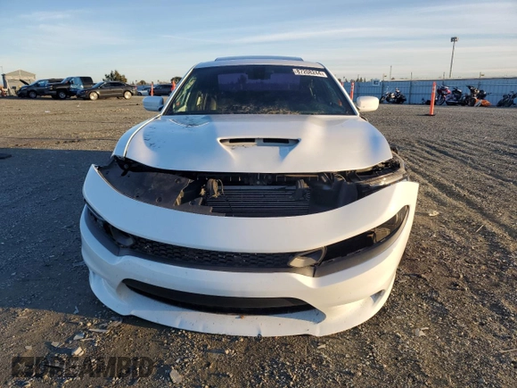 2019 Dodge Charger Scat Pack with VIN 2C3CDXGJXKH520282, listed as a Copart auction lot 87208244 with Not Provided miles and Salvage Title. Bid and sale history available at DreamBid. Image 5.