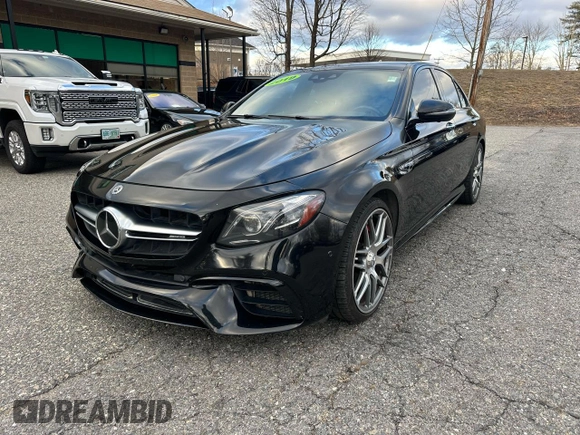 2019 Mercedes-Benz E 63 S AMG with VIN WDDZF8KB5KA527232, listed as a Copart auction lot 44852625 with 87,854 mi miles and Clean Title. Bid and sale history available at DreamBid. Image 1.