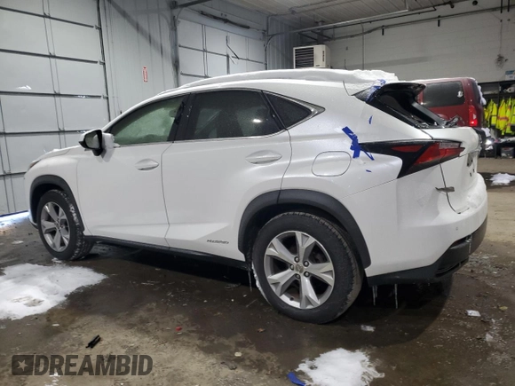 2017 Lexus NX 300h with VIN JTJBJRBZ6H2065065, listed as a Copart auction lot 88022715 with 169,450 mi miles and Salvage Title. Bid and sale history available at DreamBid. Image 2.