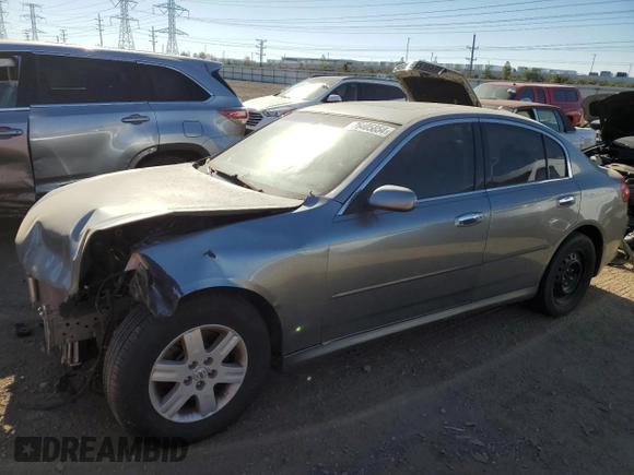 2006 Infiniti G35 with VIN JNKCV51F26M606141, listed as a Copart auction lot 76405854 with Not Provided miles and Clean Title. Bid and sale history available at DreamBid. Image 1.
