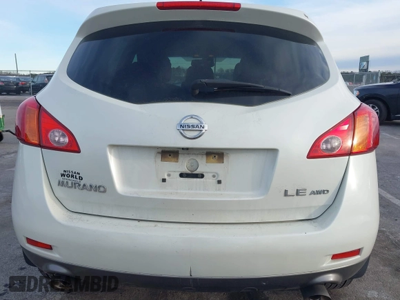 2009 Nissan Murano S with VIN JN8AZ18W69W113832, listed as a IAAI auction lot 41315201 with Not Provided miles and . Bid and sale history available at DreamBid. Image 16.