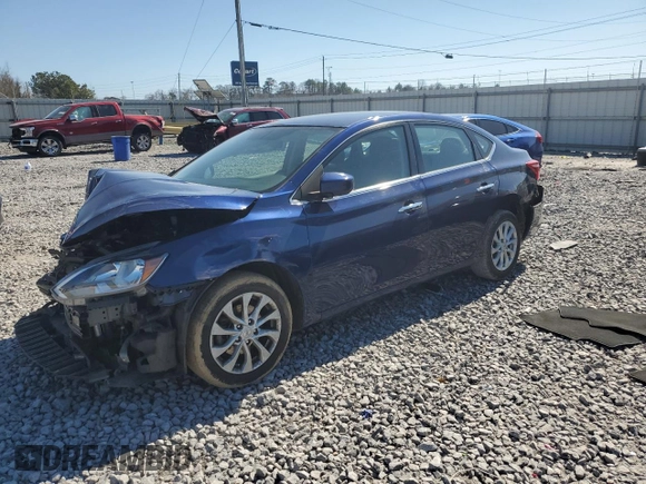 2019 Nissan Sentra SV with VIN 3N1AB7AP8KY413606, listed as a Copart auction lot 46512725 with 75,669 mi miles and Salvage Title. Bid and sale history available at DreamBid. Image 1.