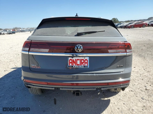 2024 Volkswagen Atlas Cross Sport 2.0T SEL R-Line with VIN 1V2AE2CA4RC245447, listed as a Copart auction lot 42353525 with 1,376 mi miles and Non Repairable. Bid and sale history available at carsss.com. Image 6.