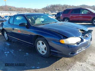 2001 Chevrolet Monte Carlo SS with VIN 2G1WX15K419237189, listed as a IAAI auction lot 41288755 with 1 mi miles. Bid and sale history available at carsss.com. Image 1.