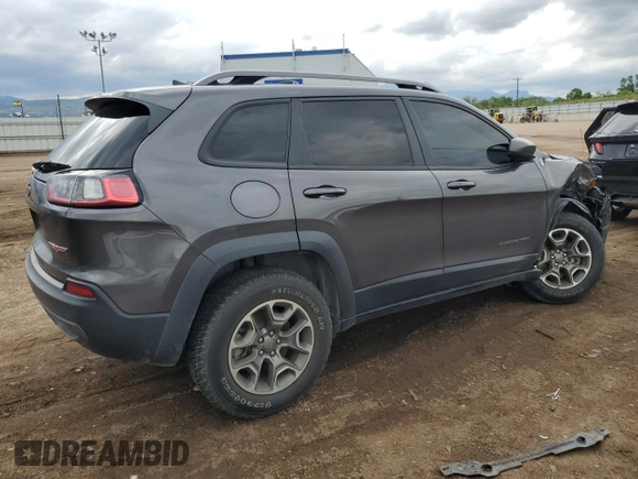 2020 Jeep Cherokee Trailhawk with VIN 1C4PJMBXXLD500953, listed as a Copart auction lot 58761405 with 68,457 mi miles and Salvage title. Bid and sale history available at DreamBid. Image 3.