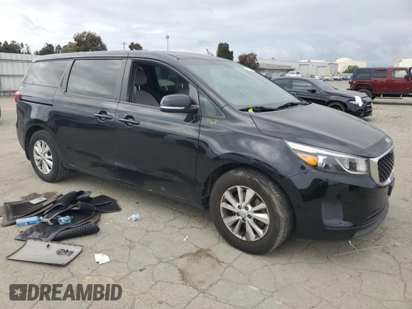 2016 Kia Sedona L with VIN KNDMA5C10G6184184, listed as a Copart auction lot 50974325 with 144,549 mi miles and Salvage Title. Bid and sale history available at carsss.com. Image 4.